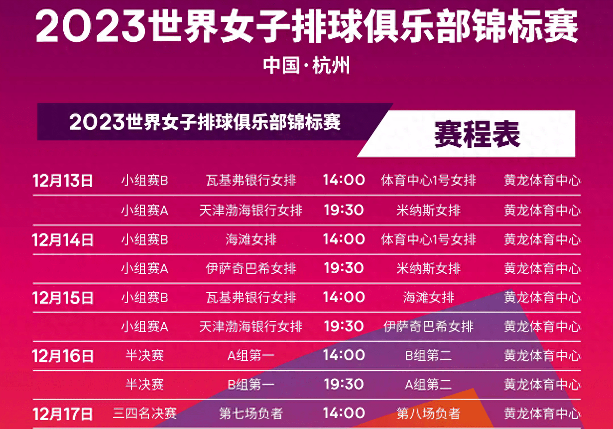 2023体育赛事一览表,2023体育赛事一览表下载