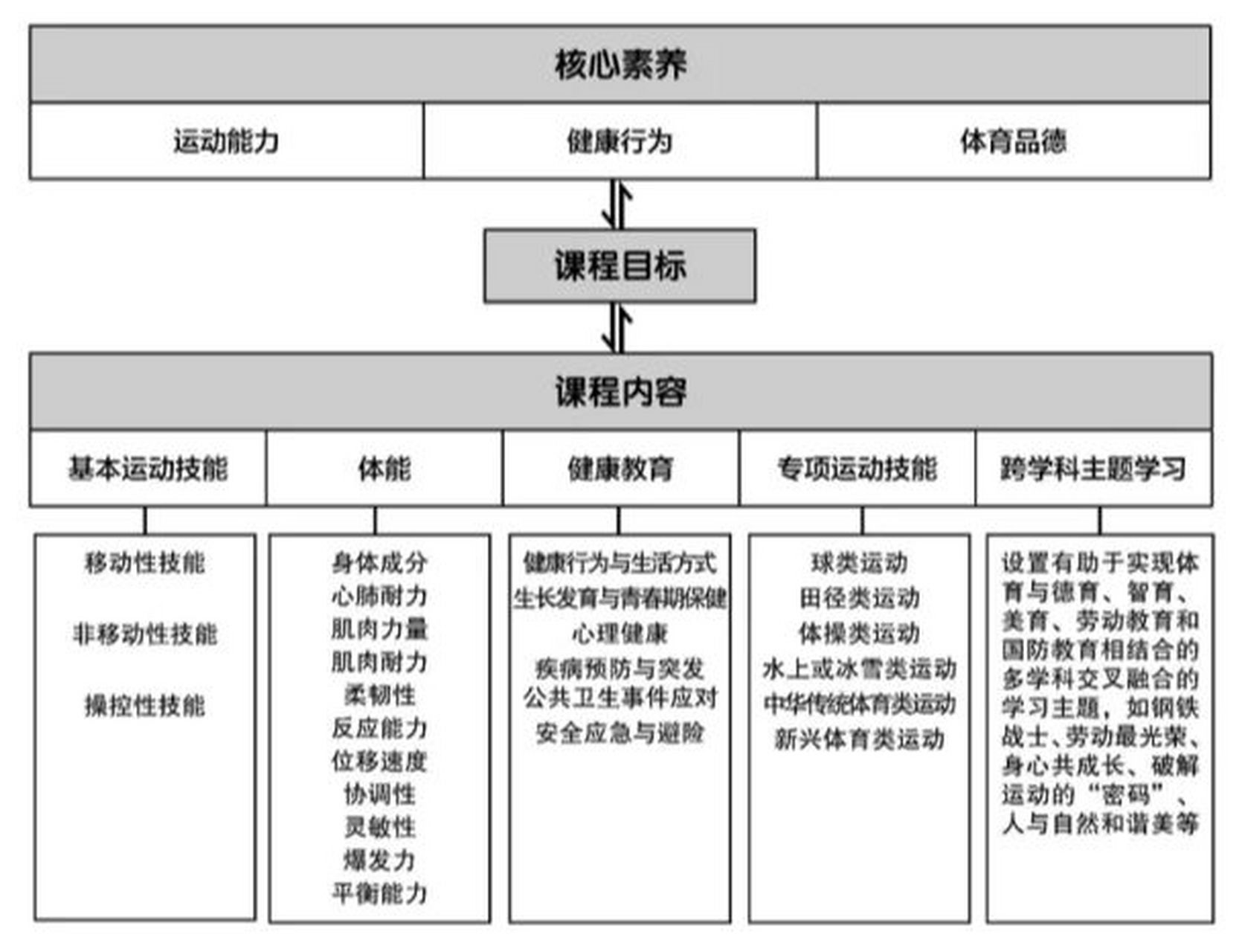 体育新课标三大核心素养,体育新课标三个维度